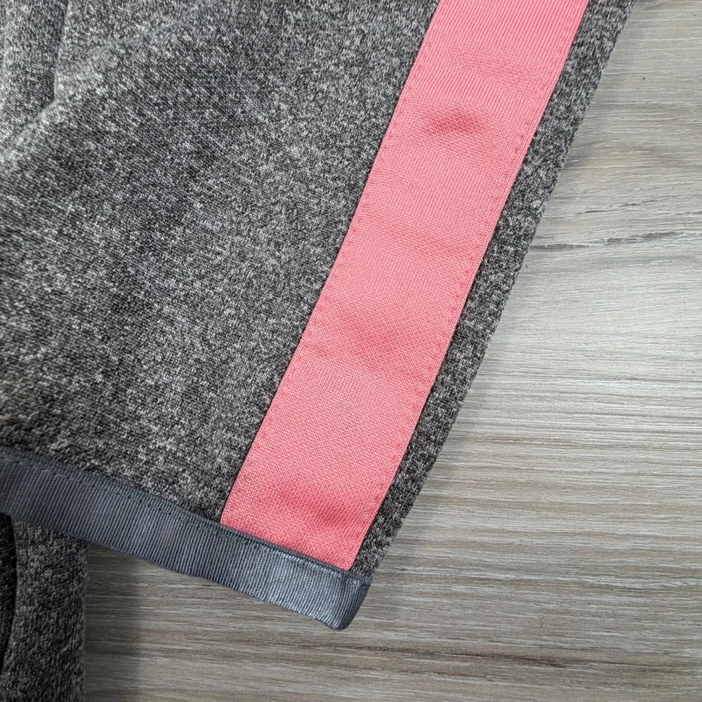 Nike Dri-FIT Girls Hoodie Grey Pink Colorblock Swoosh Pullover‎ Size M Medium